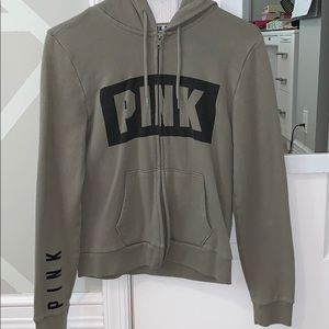 PINK ZIP UP/HOODIE
